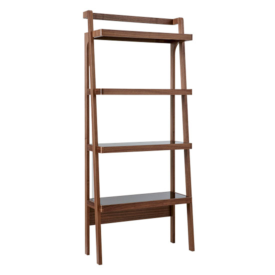 gazelle bookcase in walnut