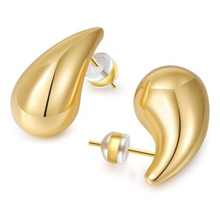 Amazon Morotole Chunky Gold Hoop Earrings