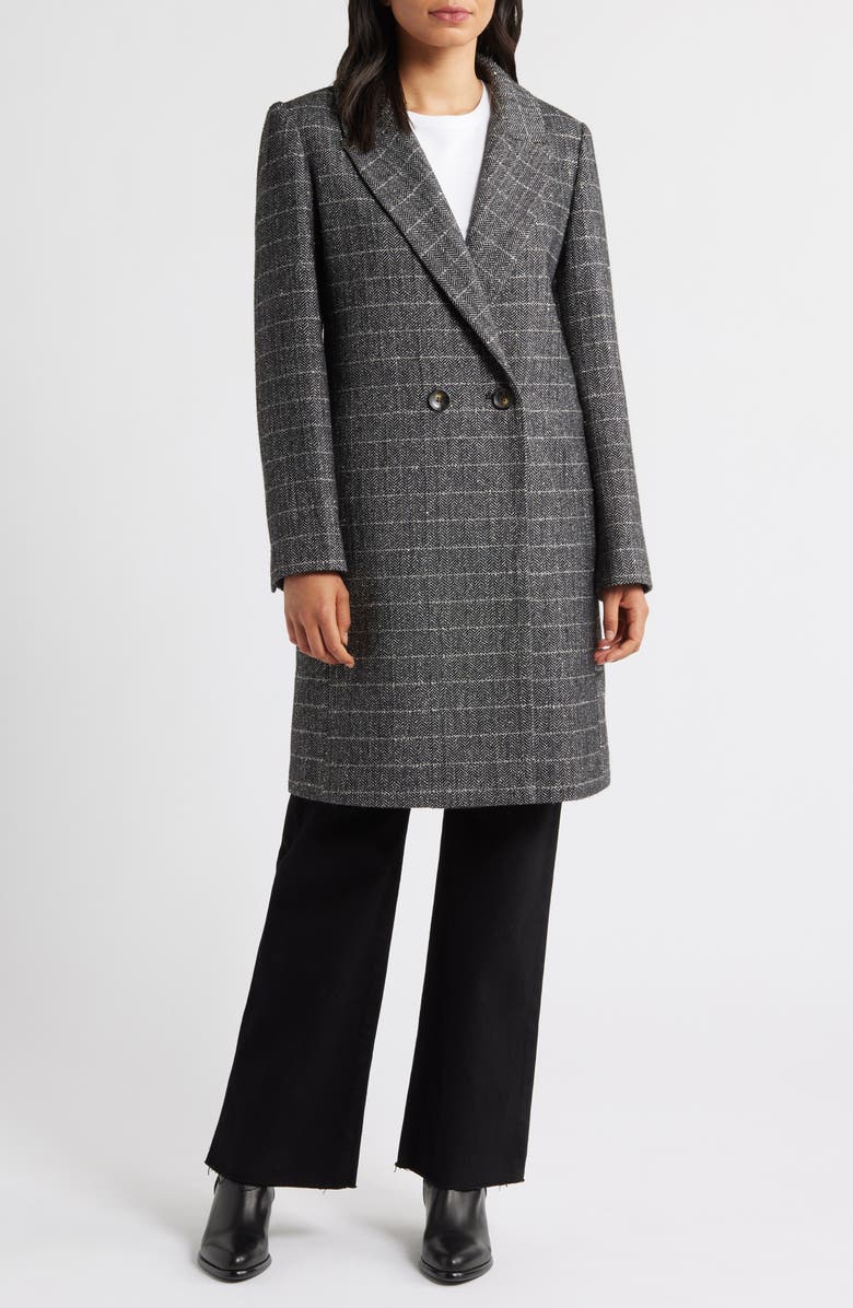 Double Breasted Notch Lapel Coat
