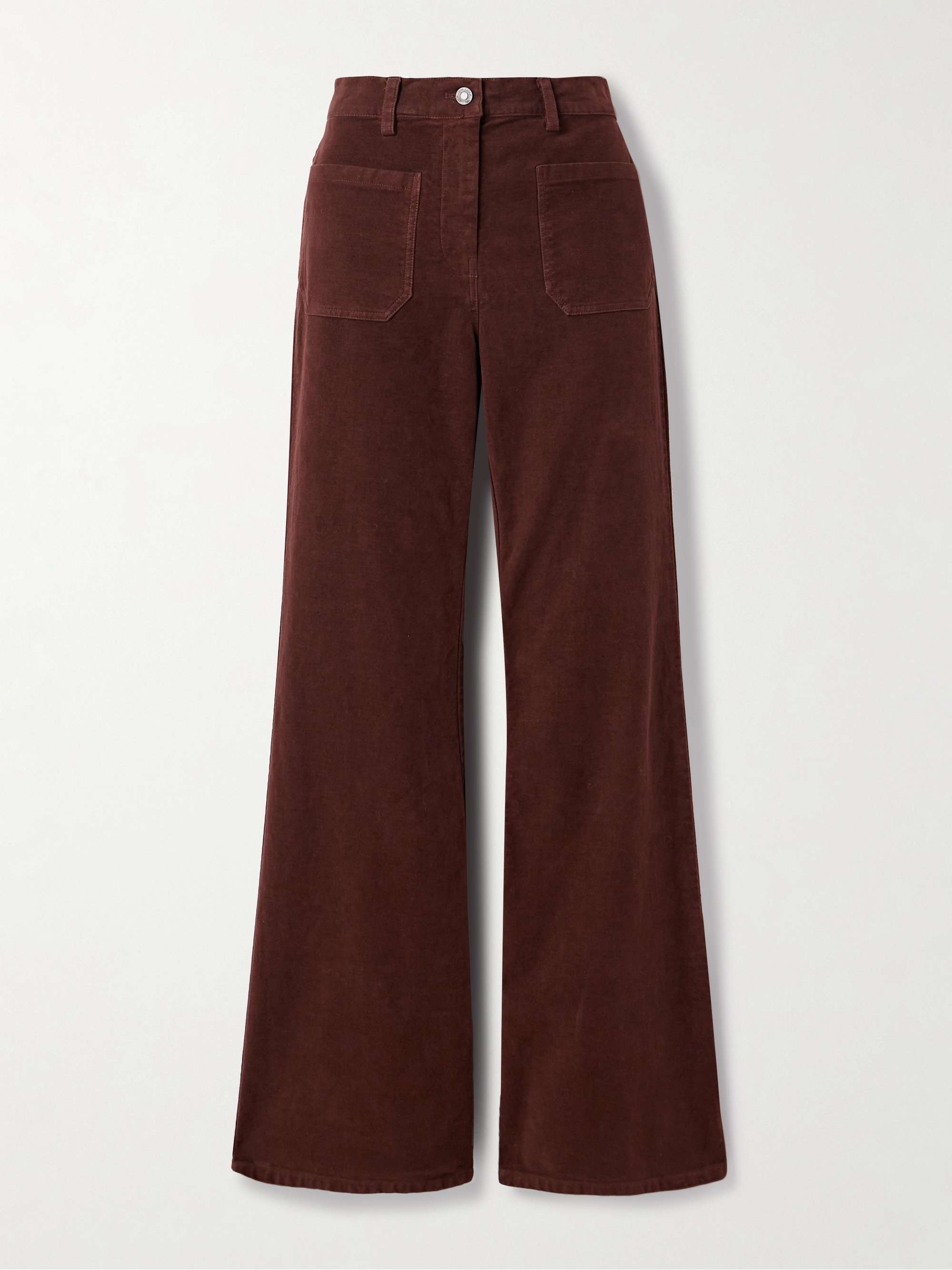 Florence Cotton-Twill Flared Pants