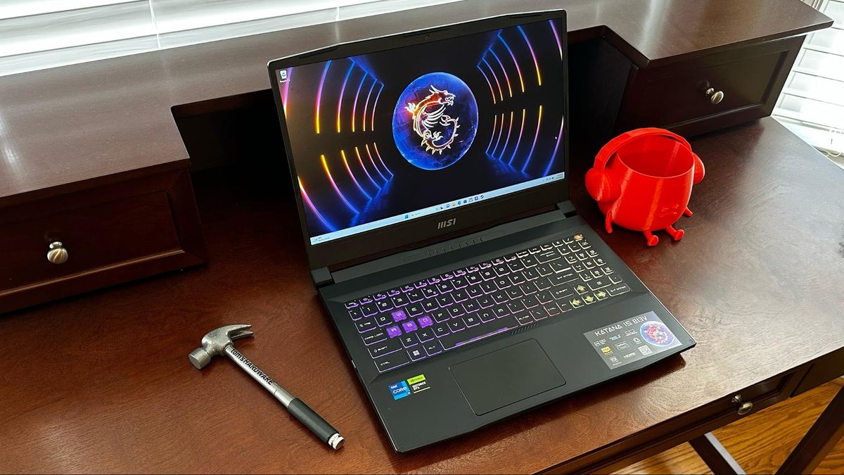 MSI Katana Gaming Laptop, 1TB SSD, Windows 11 Home Screen