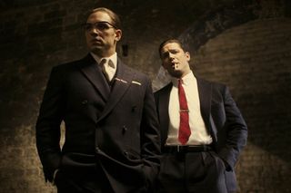 Tom Hardy plays Reggie and Ronnie Kray in Legend