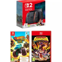 Nintendo Switch 2 Mario Kart World Bundle + Donkey Kong Bananza + Hot Wheels Monster Trucks