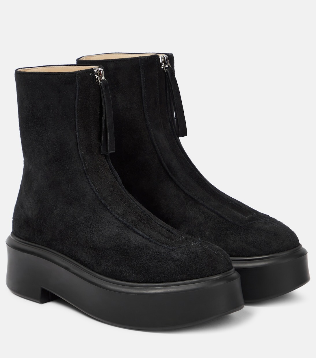 The Row, Suede Ankle Boots