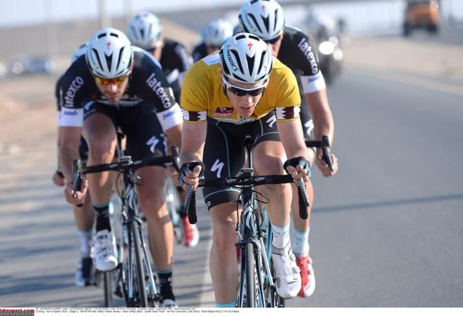 Niki Terpstra leads his team