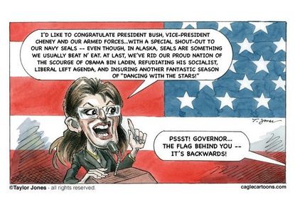 Sarah Palin rights with spite