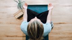 woman meditating