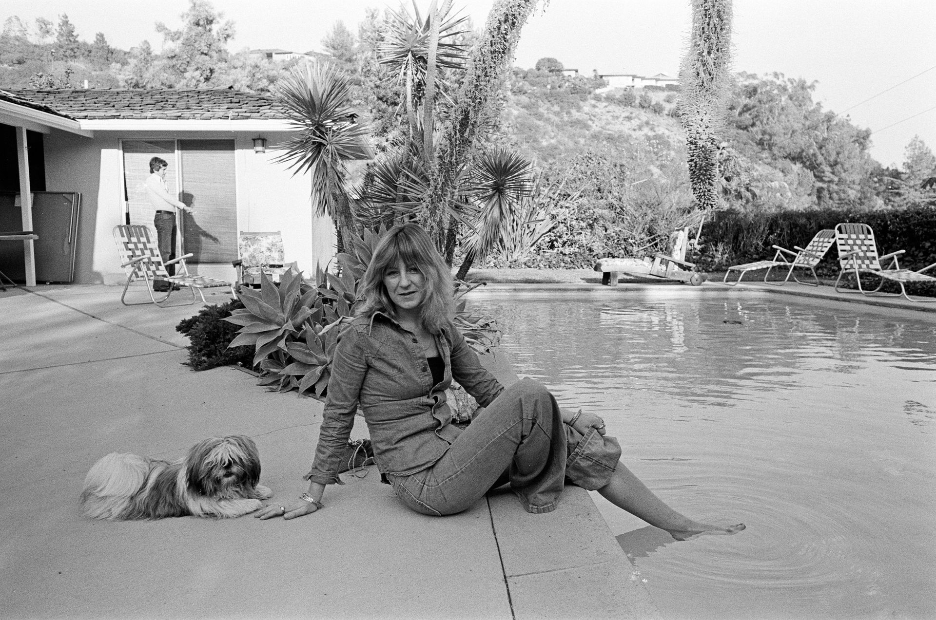 Christine McVie at home in LA in 1977