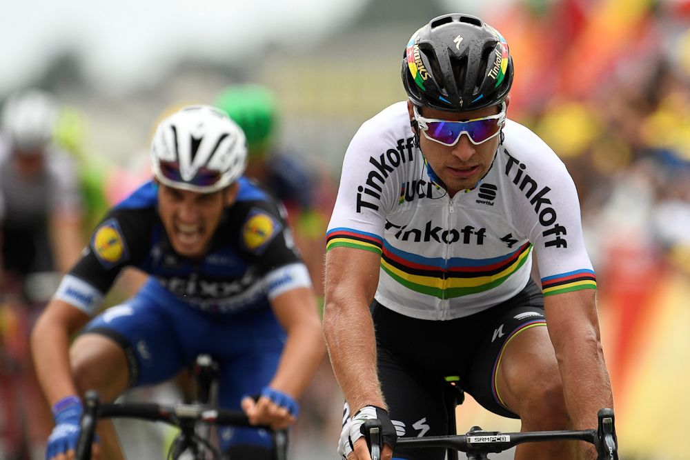 Peter Sagan wins stage 2 ahead of Julian Alaphilippe