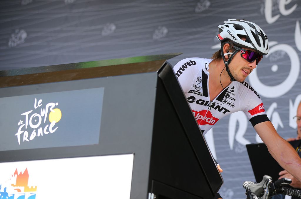 John Degenkolb (Giant-Alpecin) on the podium