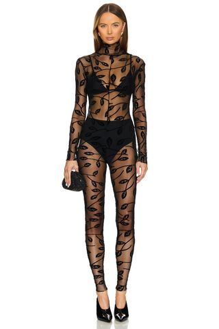 Long Sleeve Slim Fit Turtleneck Catsuit