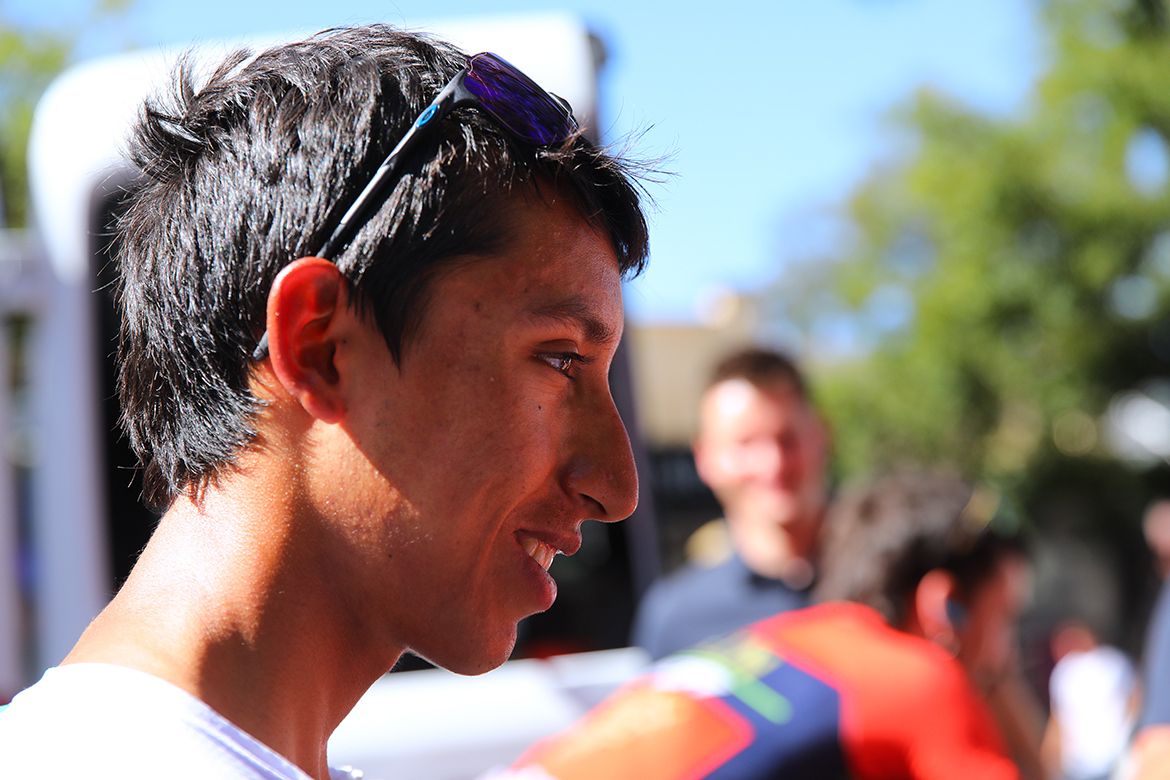 Egan Bernal pre-stage