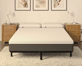 Emma Platform Bed with mattress ontop