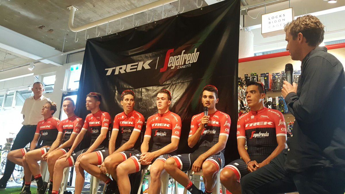 Trek-Segafredo also revealed their colours in Australia