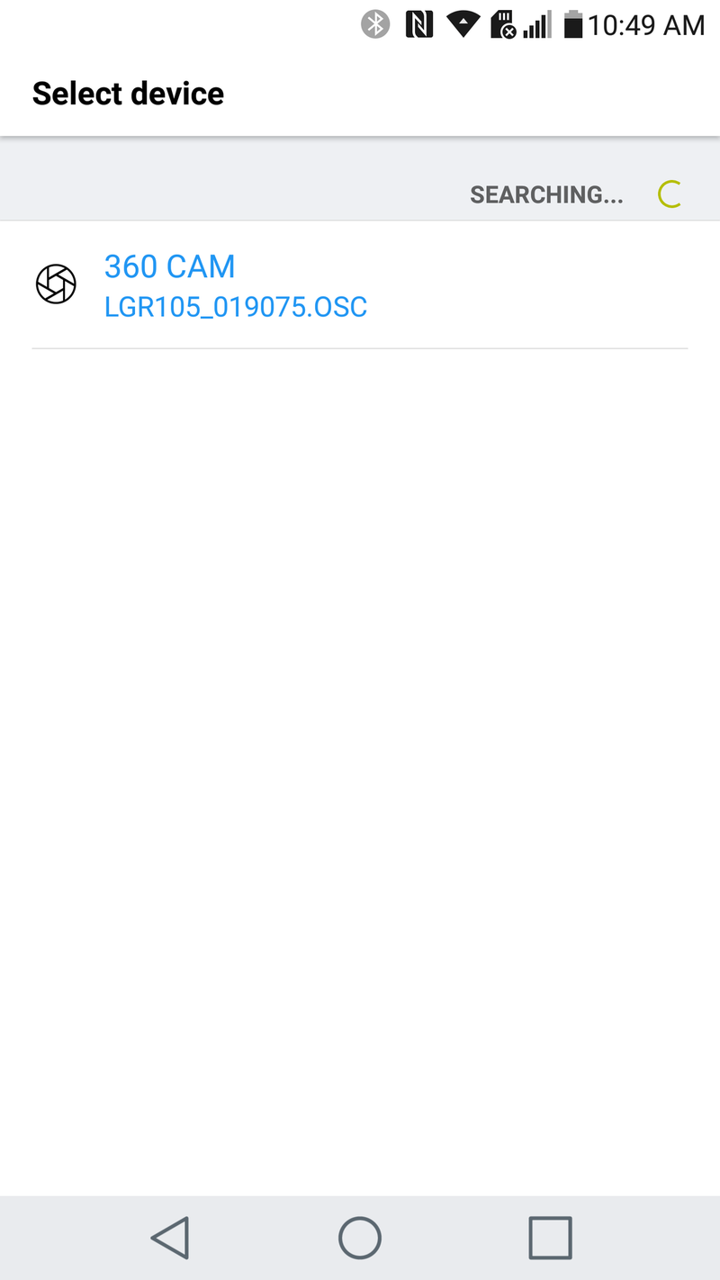 LG CAM 360 on Android
