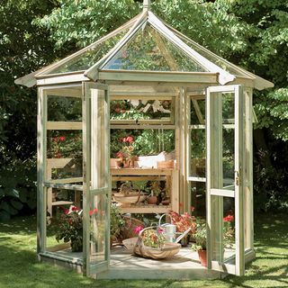 Forest garden glasshouse