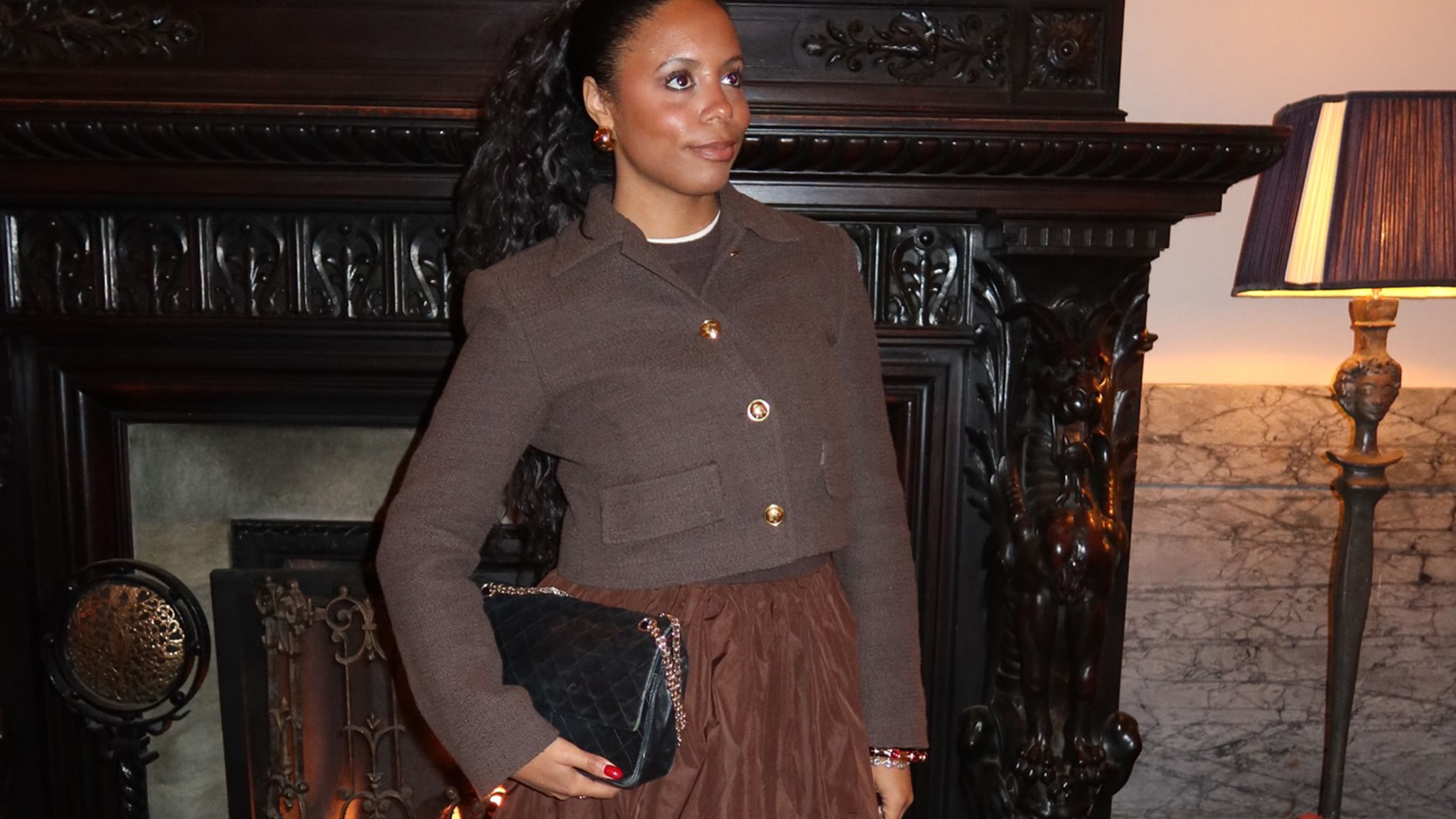 sierra mayhew wearing an aritzia jacket