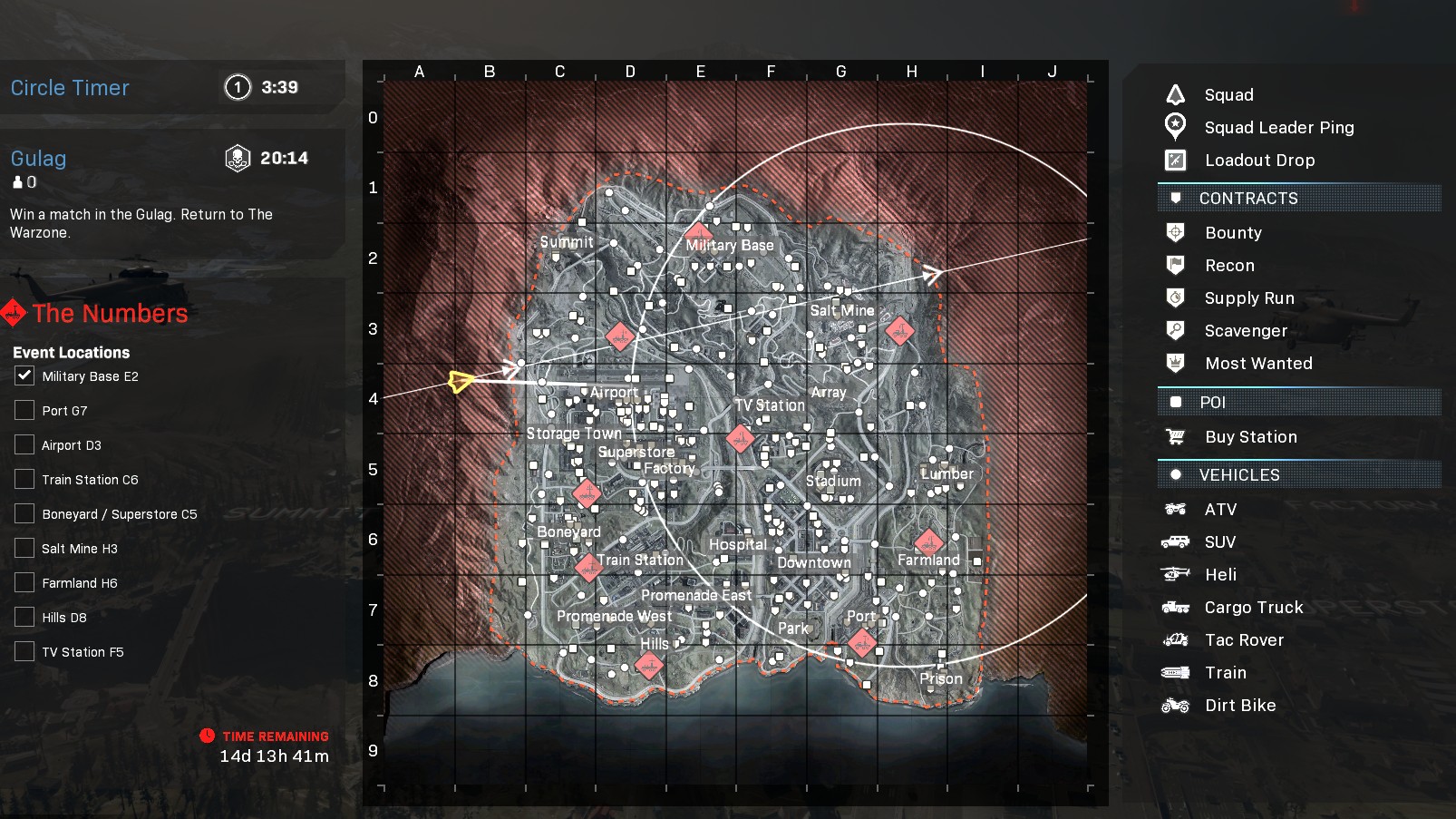 mobile broadcast stations locations in warzone