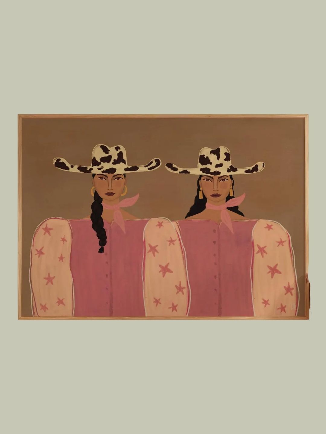 Artzenica, Two Cowgirls Art Print