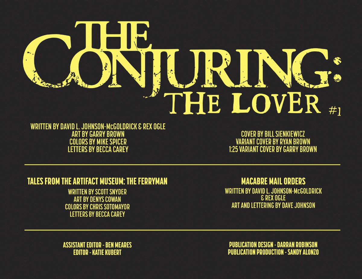 DC Horror Presents The Conjuring The Lover #1