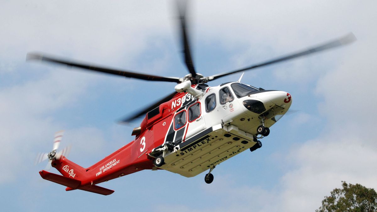 Los Angeles Fire Department helicopter