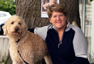 Live: Lost Dogs with Clare Balding (here with her beloved Archie) is coming to Channel 5.