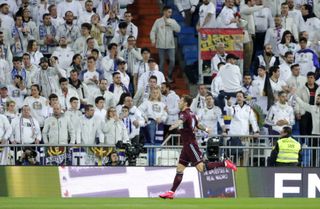 Smolov scored his first Celta goal at the Bernabeu