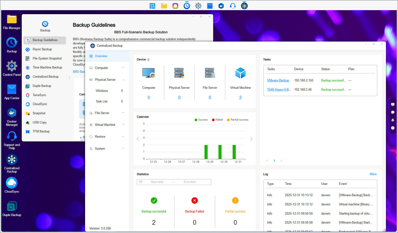 A screenshot of the TerraMaster F2-425 Plus