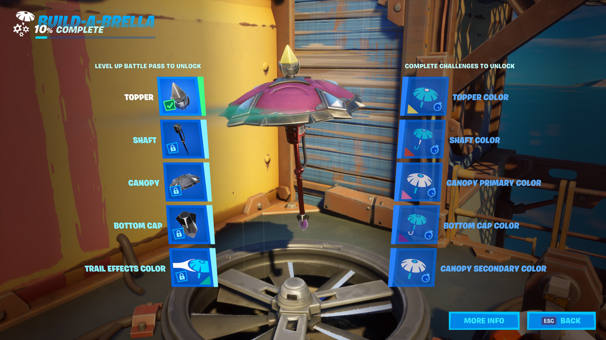 The Fortnite Season 3 Battle Pass Lets You Build Your Own Umbrella