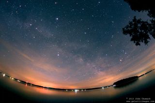 Milky Way Galaxy above Rice Lake, Keene, Ontario, Canada j