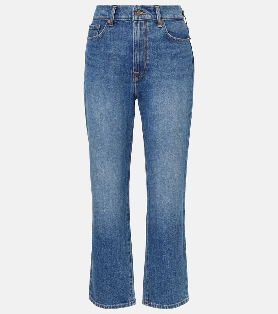 Logan Stovepipe High-Rise Straight Jeans