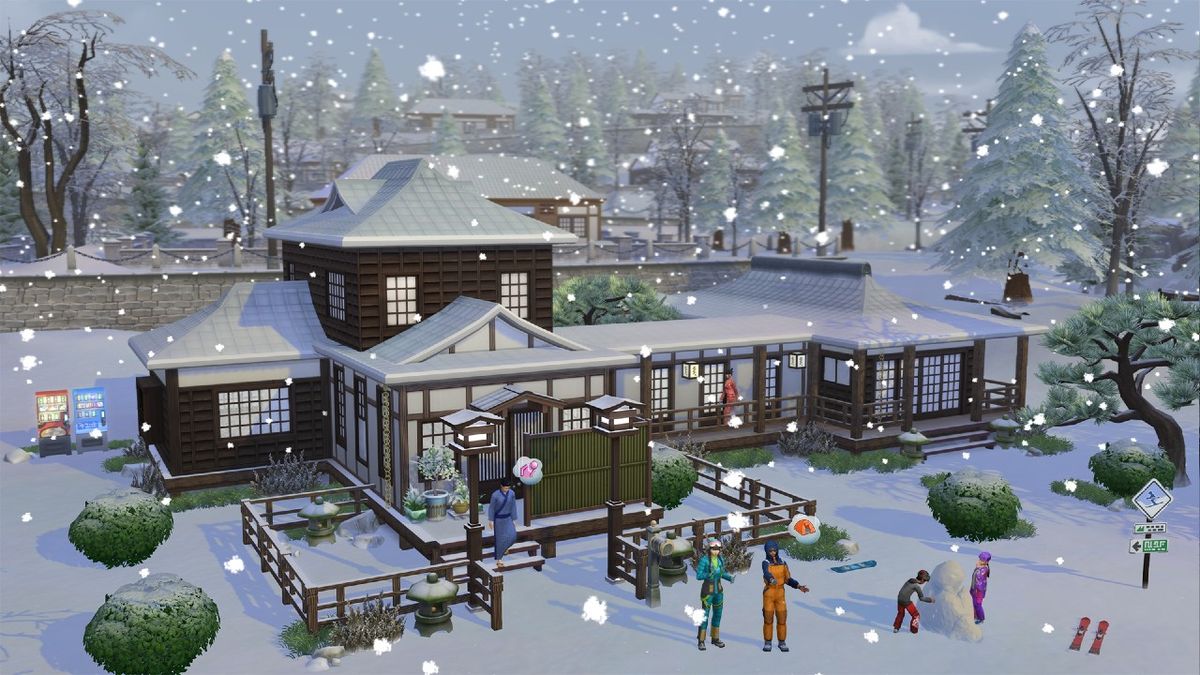 The Sims 4 Snowy Escape preview