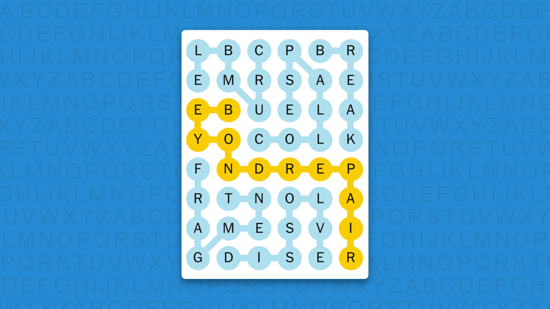 NYT Strands answers for game 942 on a blue background