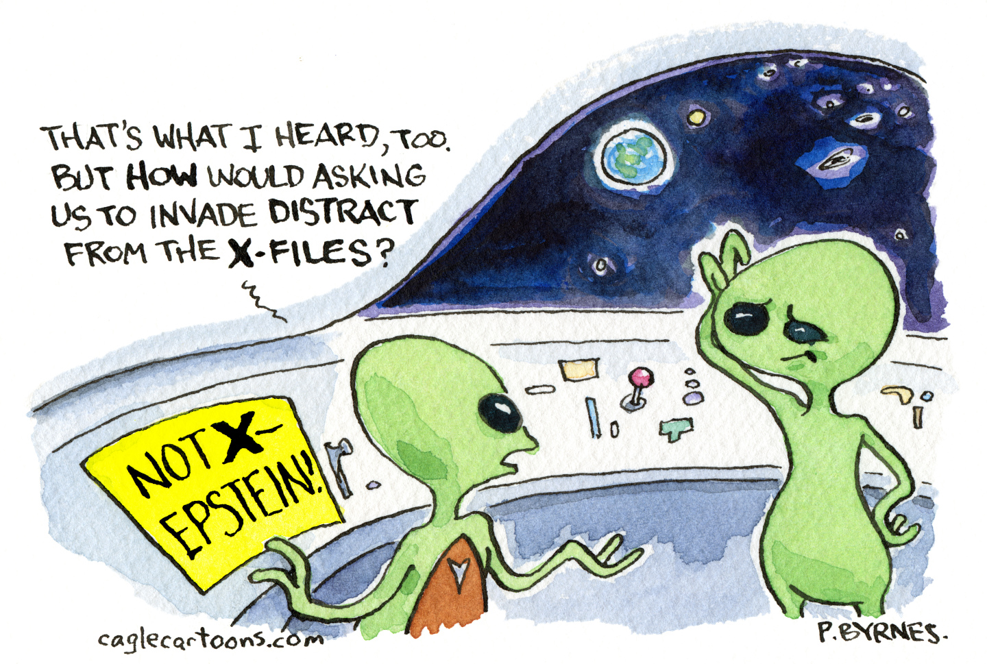 Political cartoon