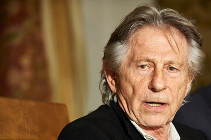 Roman Polanski at a press conference after Poland rejected a US request for his extradition.