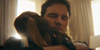 Chris Pratt holding on to his onscreen daughter in The Tomorrow War trailer