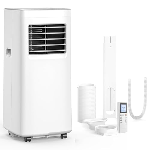 Portable Air Conditioner, 3-In-1 8500 Btu Ac Unit With Fan &amp;amp; Dehumidifier &amp;ndash; Quiet Cooling for Bedroom, Home Office Up to 450 Sq.ft, Includes Complete Window Mount Kit