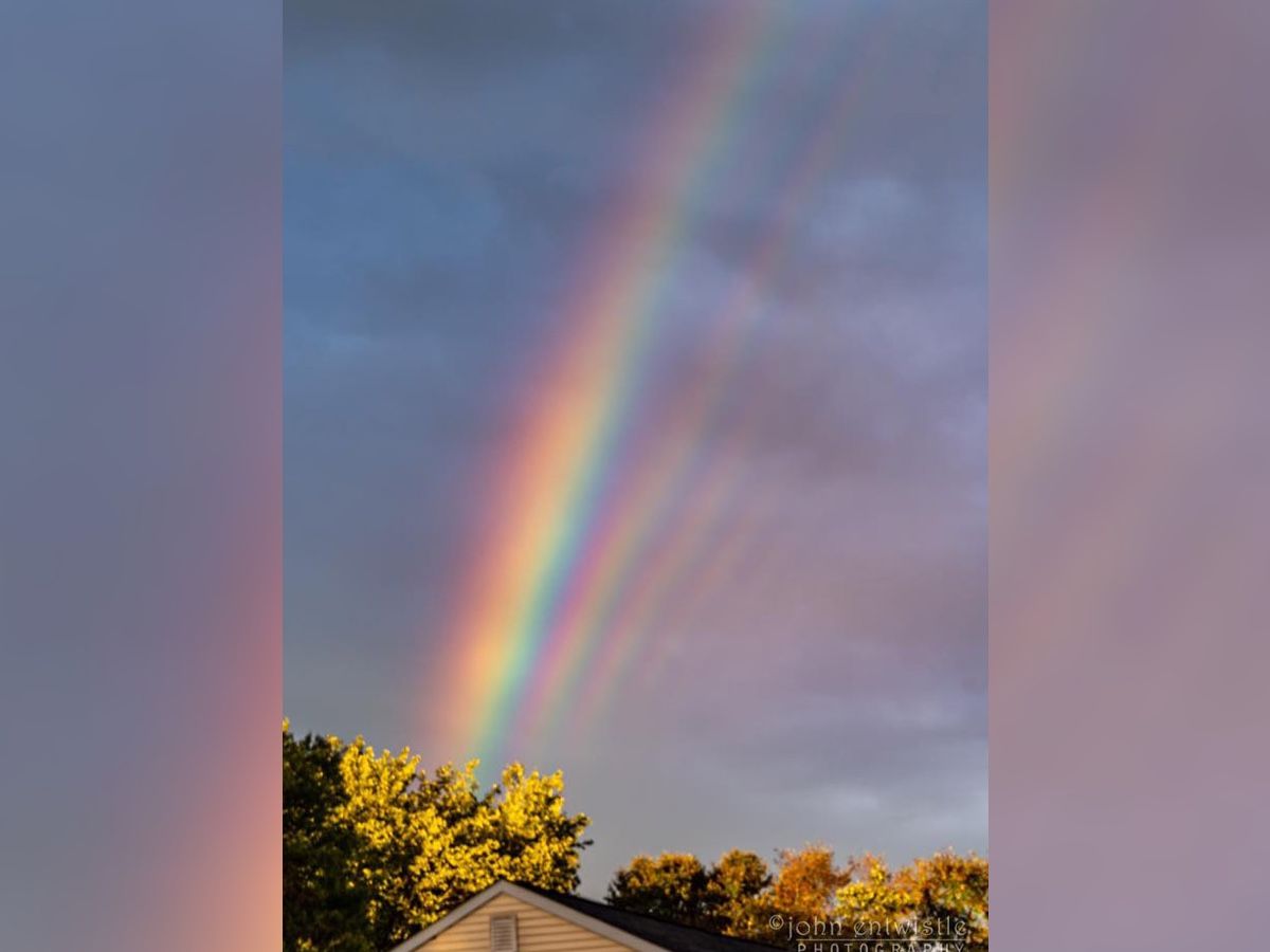 John Entwistle captured this gorgeous supernumerary rainbow while shooting a sunset in New Jersey.