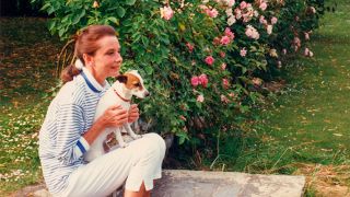 TV tonight Audrey Hepburn with one of her beloved dogs.