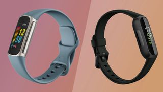 The Fitbit Charge 5 and Inspire 3 showing side profile