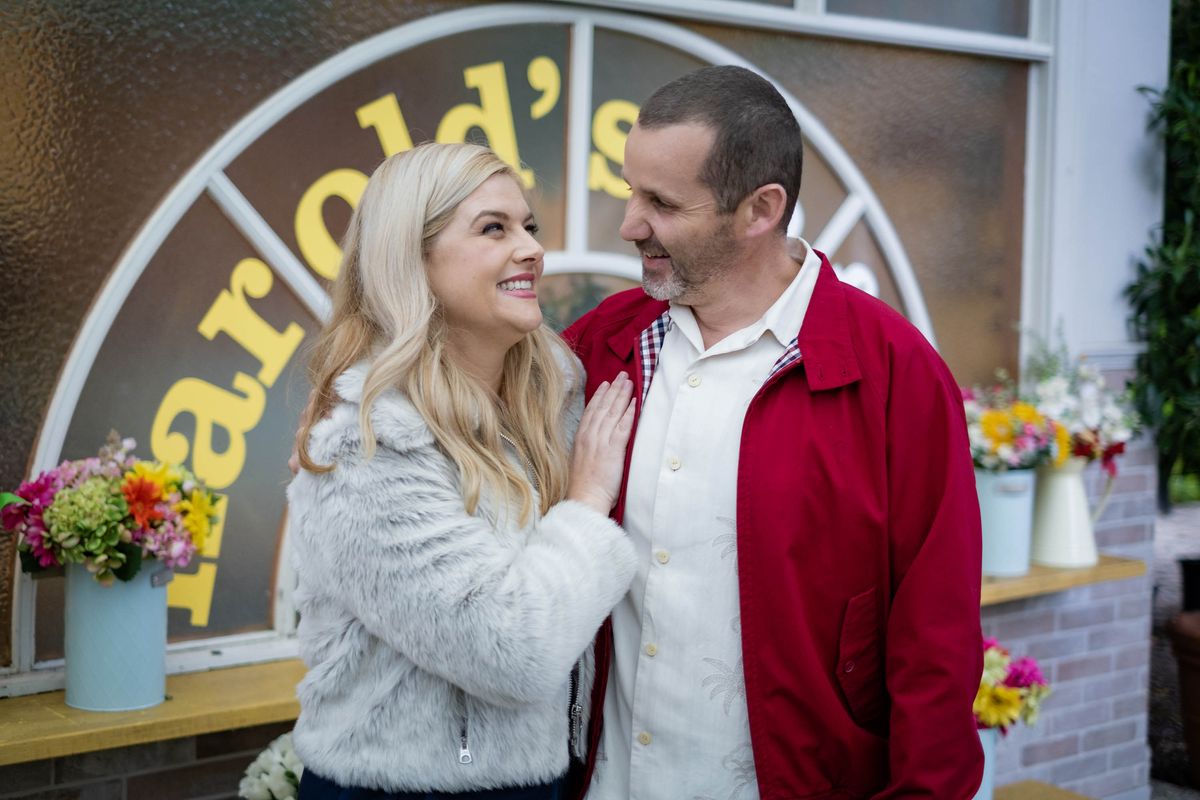 Lucy Durack and Ryan Maloney as Rose and Toadie on Neighbours