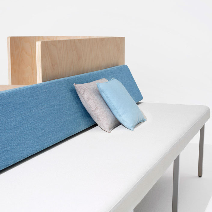 Detail view of bench collection