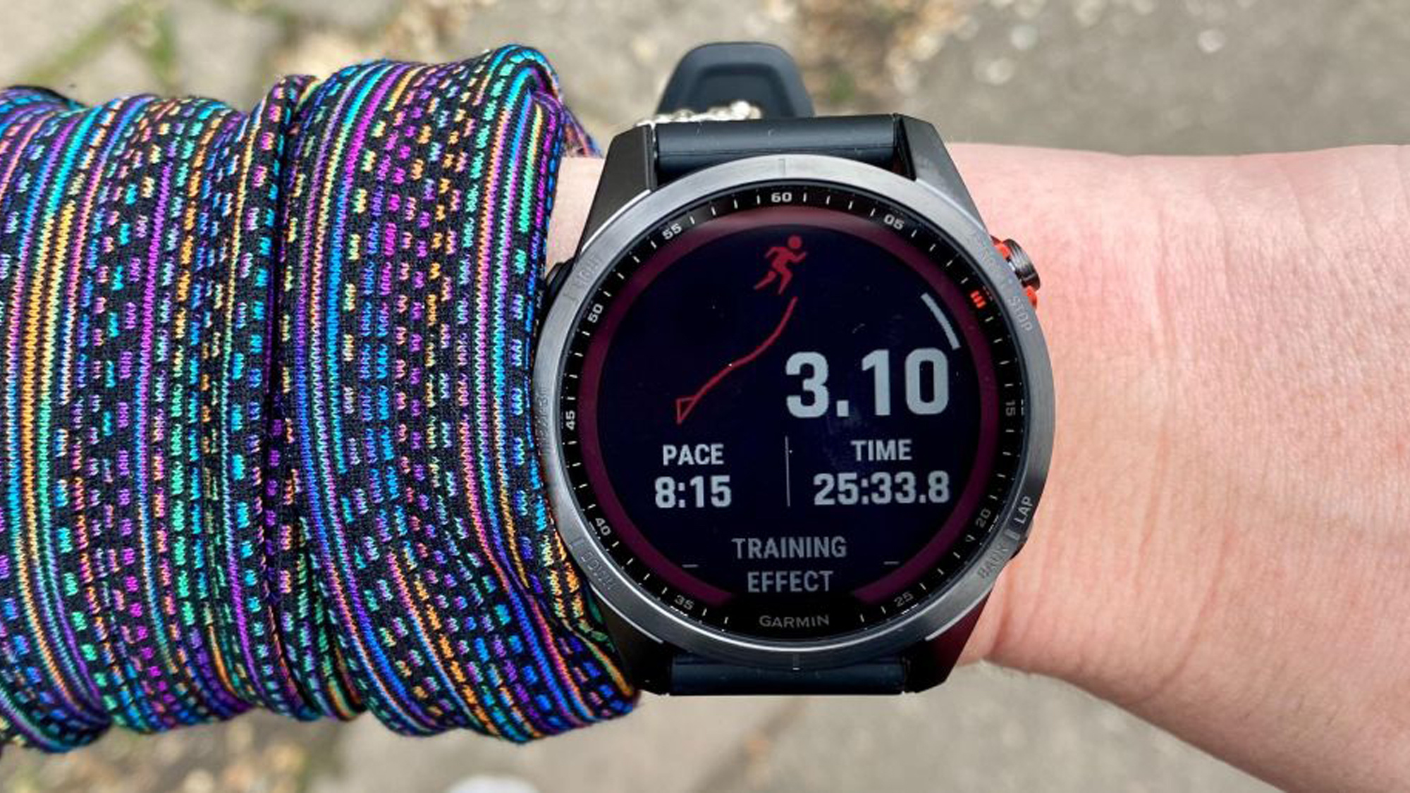 Garmin Fenix 7 on wrist