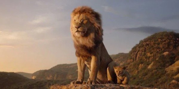 Simba and Mufasa in The Lion King