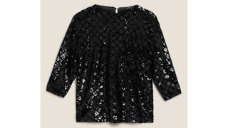Marks and Spencer sequin top