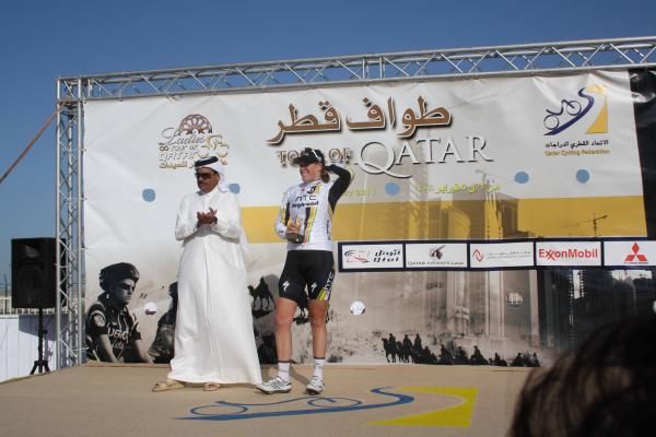 Ellen Van Dijk (HTC-Highroad) took a fine sprint win.