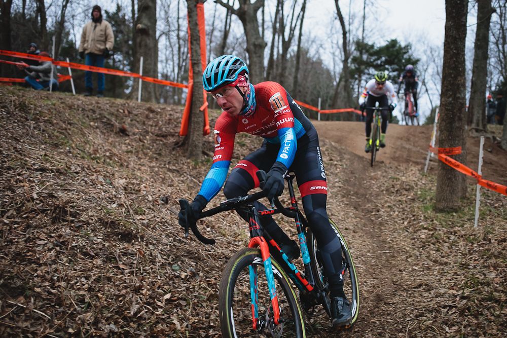 Jeremy Powers negotiates a turn at Ruts 'n' Guts