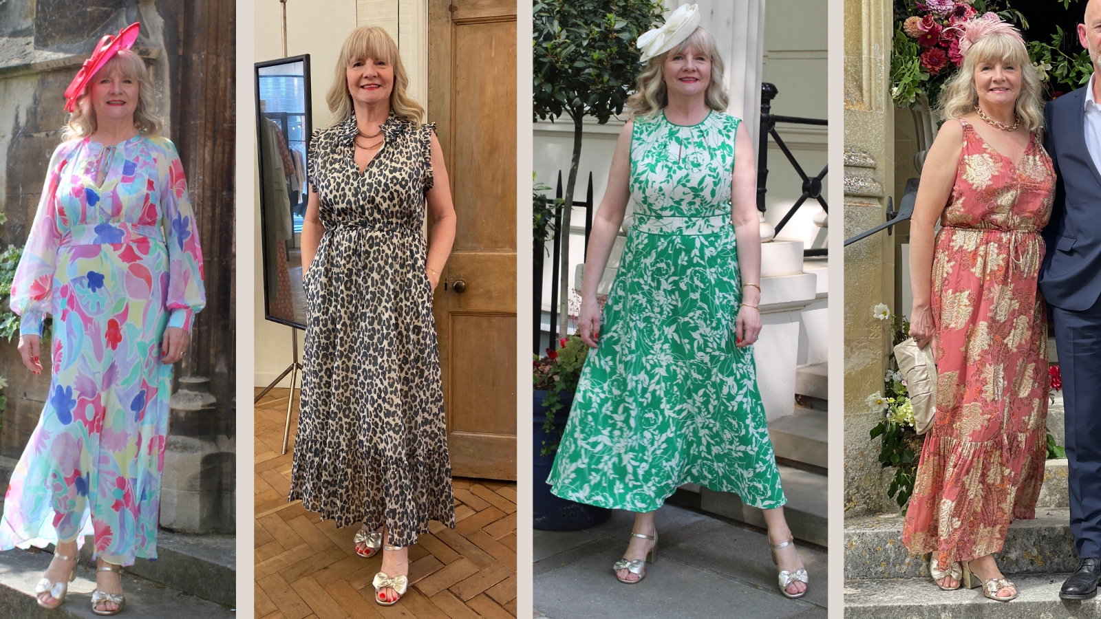 Julie Player wearing Air & Grace Dancing Queen sandals at 4 events