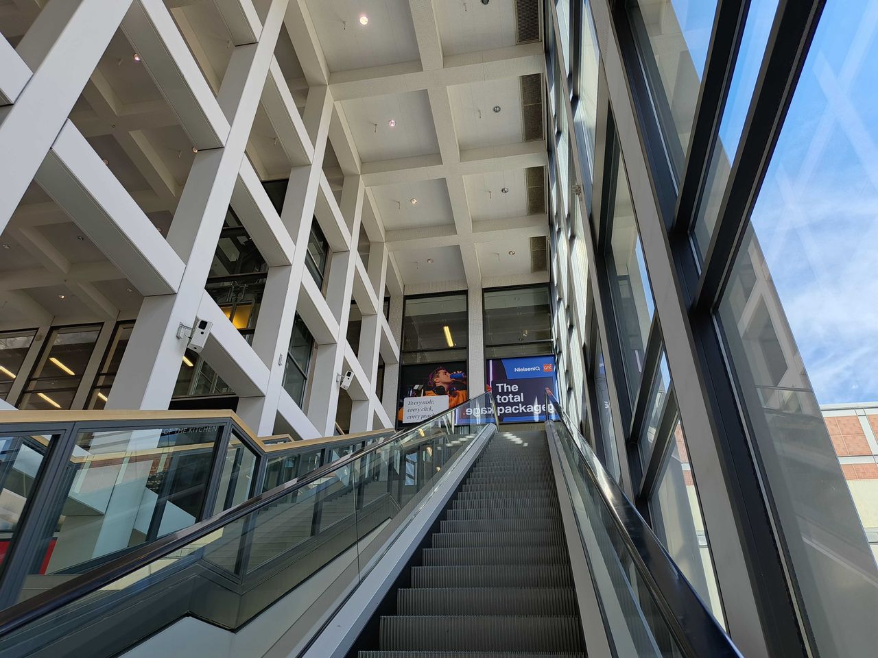 An escalator