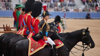 LONDON, ENGLAND - JUNE 17: Princess Anne, Princess Royal on horseback during Trooping the Colour at Horse Guards Parade on June 17, 2023 in London, England. Trooping the Colour is a traditional parade held to mark the British Sovereign's official birthday. It will be the first Trooping the Colour held for King Charles III since he ascended to the throne.
